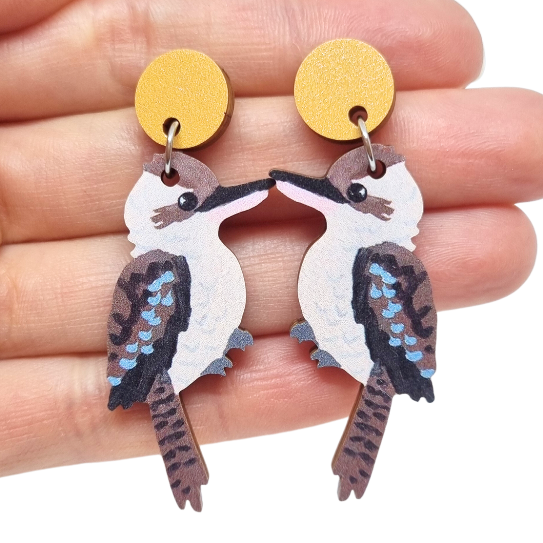 Earrings | Kookaburra Australian Bird