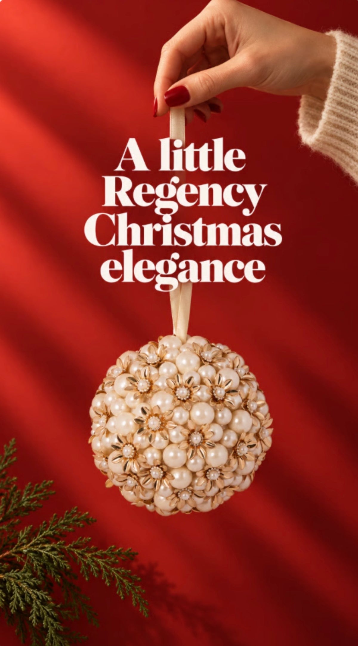 Regency Pearl Bauble | 12 cm