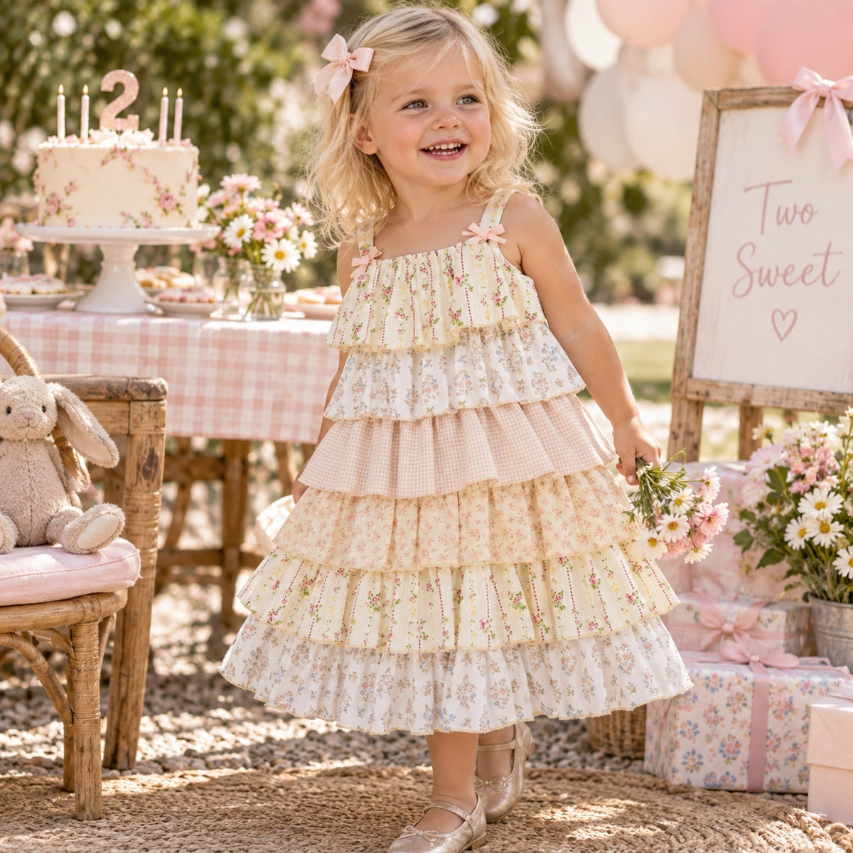 Dusty Rose Layered Dress | Arthur Ave