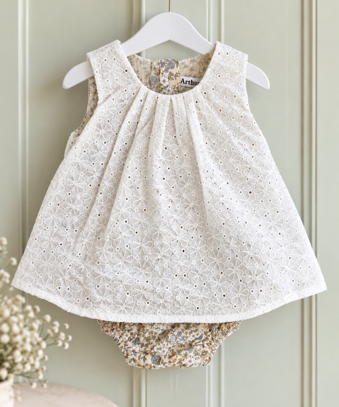 White Lace Baby Playsuit | Arthur Ave