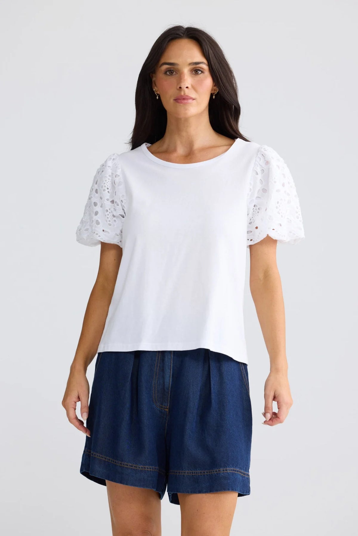 Molly Tee | White | Brave + True
