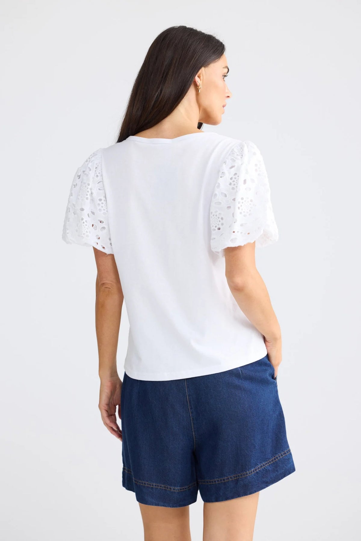 Molly Tee | White | Brave + True