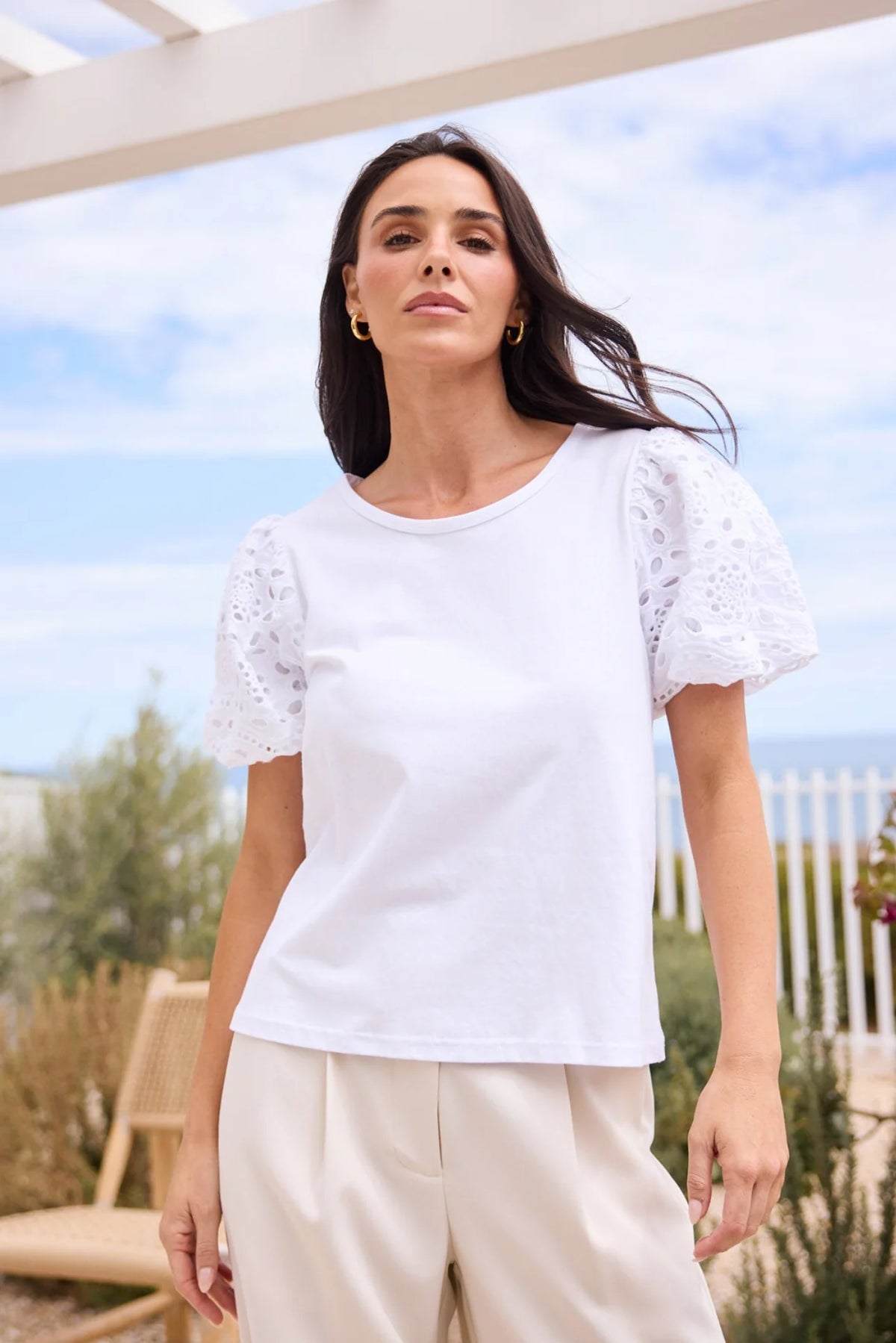 Molly Tee | White | Brave + True