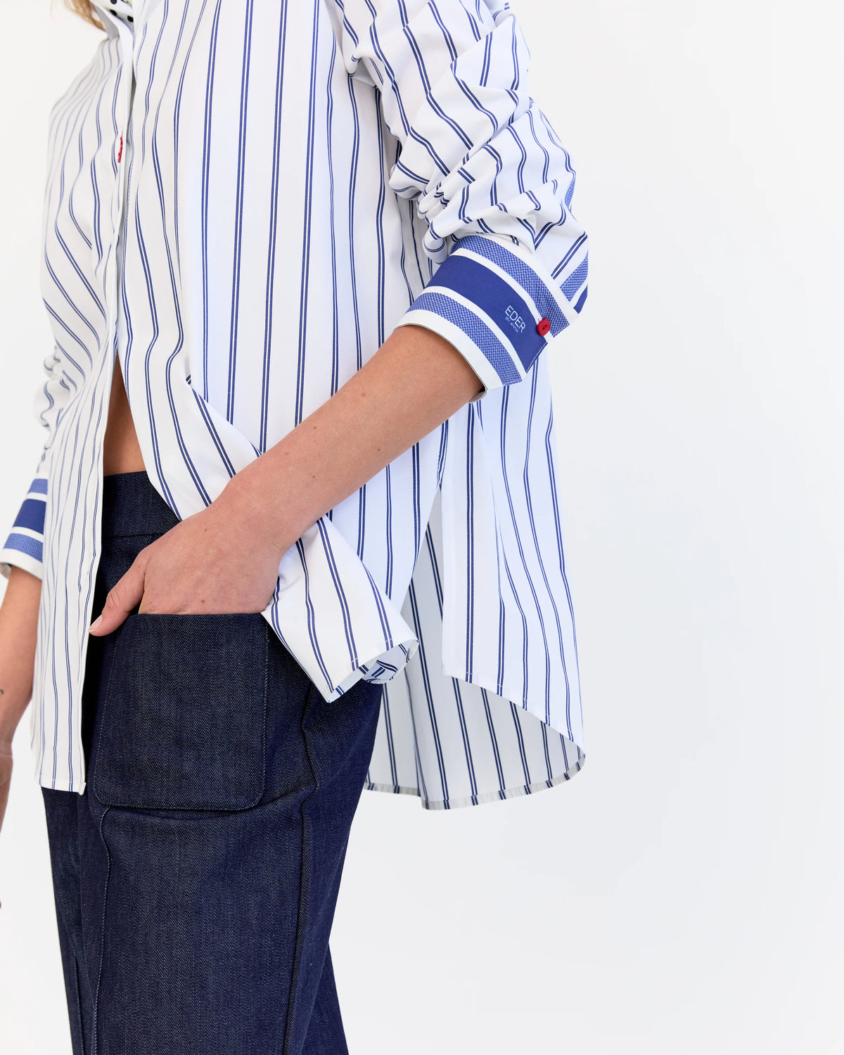 Belle Shirt | Blue Stripe | EDER by Anna