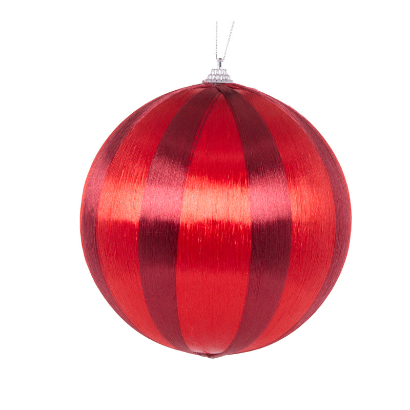 Ruby Striped Silk Bauble | Holy & Ivy
