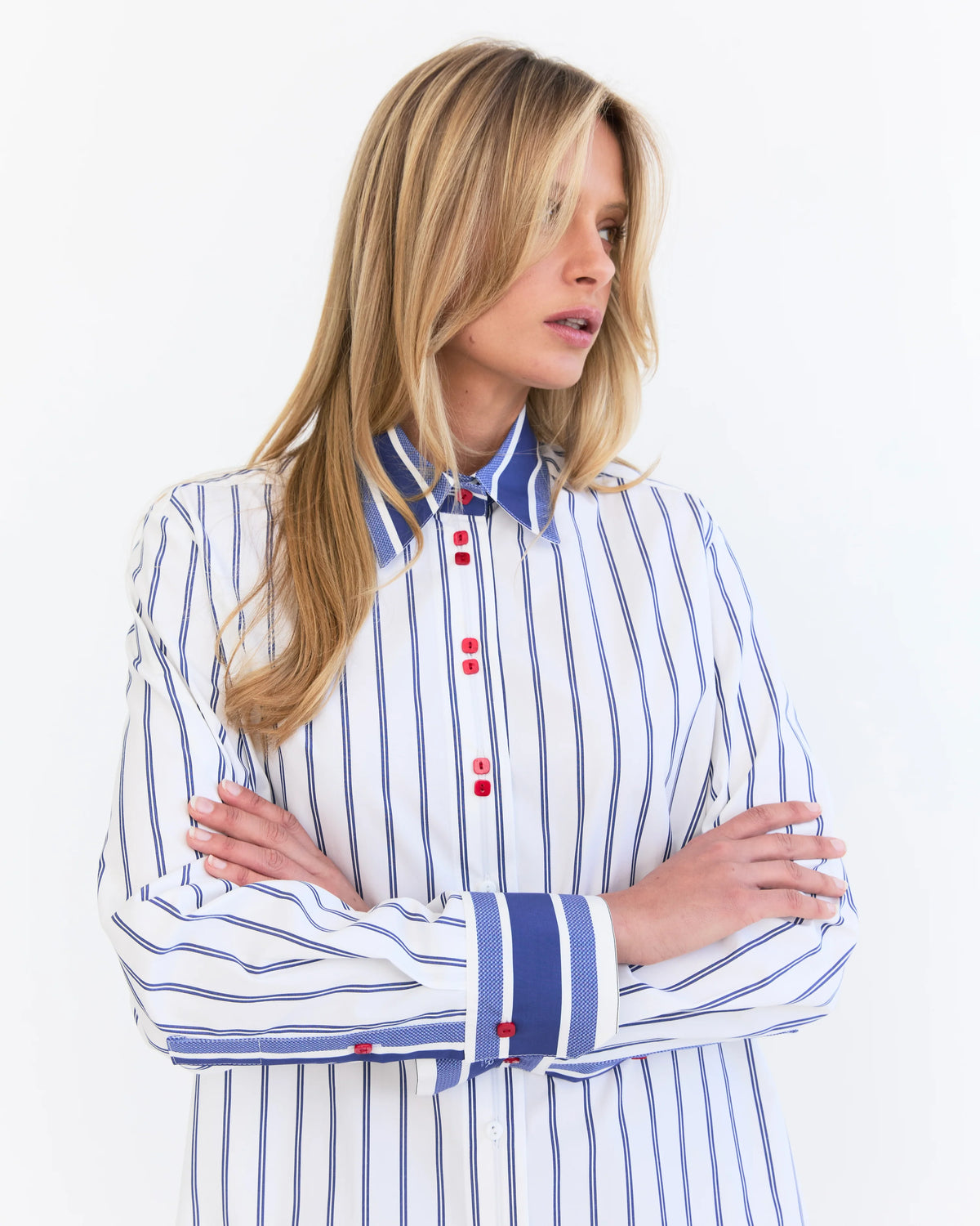 Belle Shirt | Blue Stripe | EDER by Anna